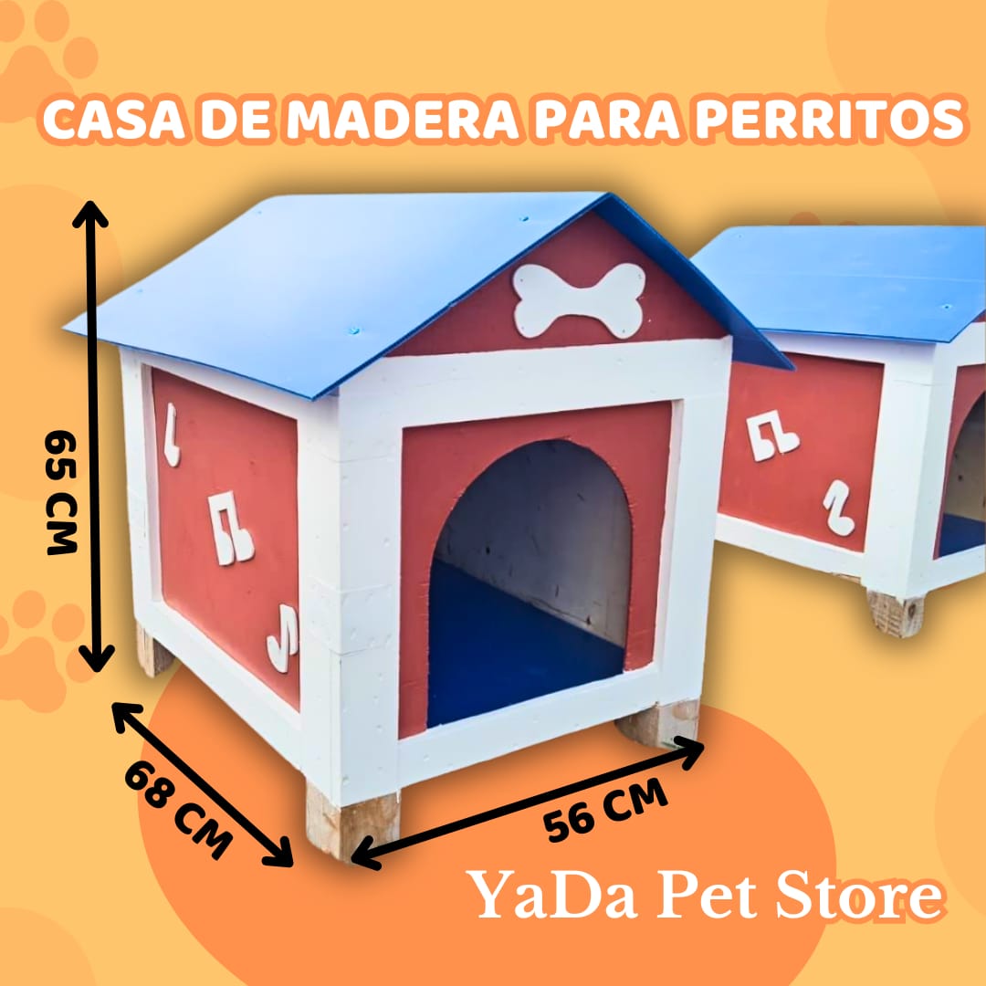 Casa de madera para perro