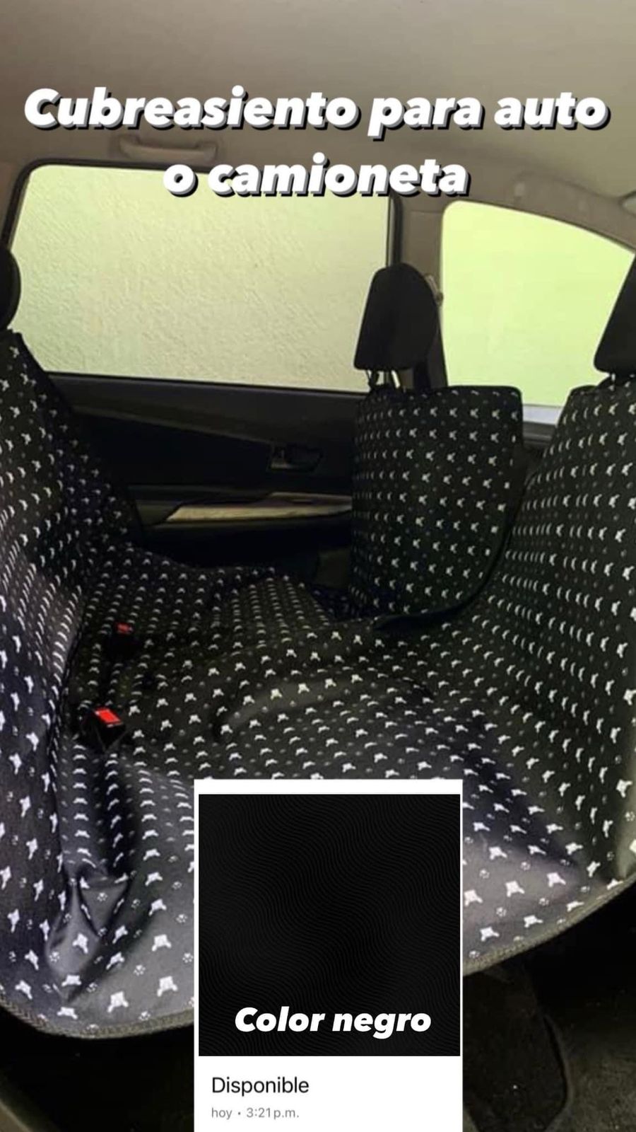 Cubre Asientos trasero de Auto para Mascotas